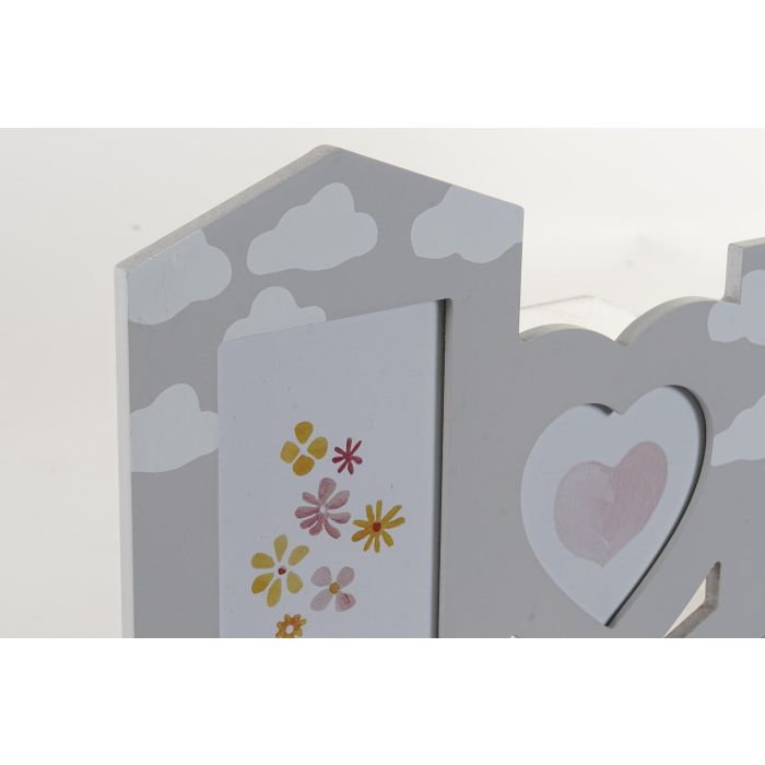 Marco Multifoto Baby DKD Home Decor Gris 1.5 x 37 x 45 cm (4 Unidades) 1 Marco Multifoto Baby DKD Home Decor Gris 1.5 x 37 x 45 cm (4 Unidades) 1