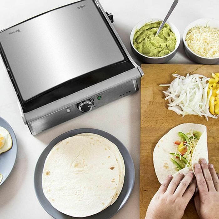 Plancha de Cocina Cecotec Rock'nGrill Pro Plateado 2000 W 2