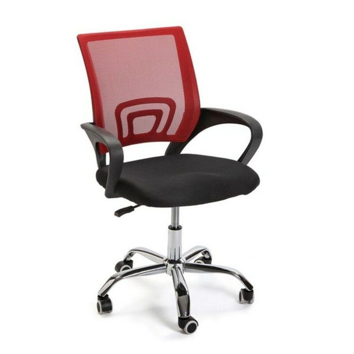 Sillón de Oficina Versa Negro Rojo Multicolor 51 x 58 cm 6 Sillón de Oficina Versa Negro Rojo Multicolor 51 x 58 cm 6