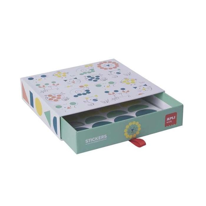 Apli Juego de Pegatinas Gomets Geométricos Animales con Libro Guía para Niños a Partir de 3 Años 3 Apli Juego de Pegatinas Gomets Geométricos Animales con Libro Guía para Niños a Partir de 3 Años 3