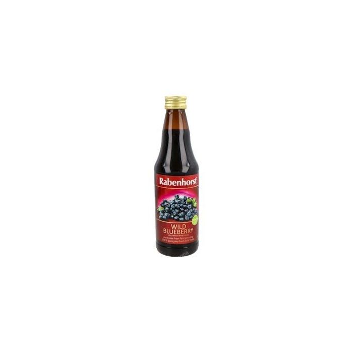 RABENHORST Zumo Ecológico de Arándano Azul Silvestre 330ml - 100% Puro, Sin Azúcar Añadido