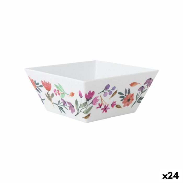 Bol para Aperitivos La Mediterránea Flores 18 x 18 x 8 cm (24 Unidades) Bol para Aperitivos La Mediterránea Flores 18 x 18 x 8 cm (24 Unidades)