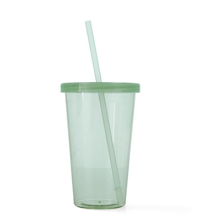 Vaso con Tapa y Pajita Plástico Quidate Quid 47,5 cL 0 Vaso con Tapa y Pajita Plástico Quidate Quid 47,5 cL 0