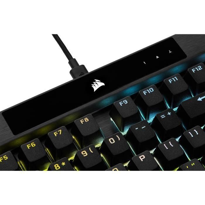 Corsair CH9109410FR Teclado mecánico gaming K70 RGB Pro retroiluminado Azerty Cherry MX Red PBT Double Shot Negro 4 Corsair CH9109410FR Teclado mecánico gaming K70 RGB Pro retroiluminado Azerty Cherry MX Red PBT Double Shot Negro 4