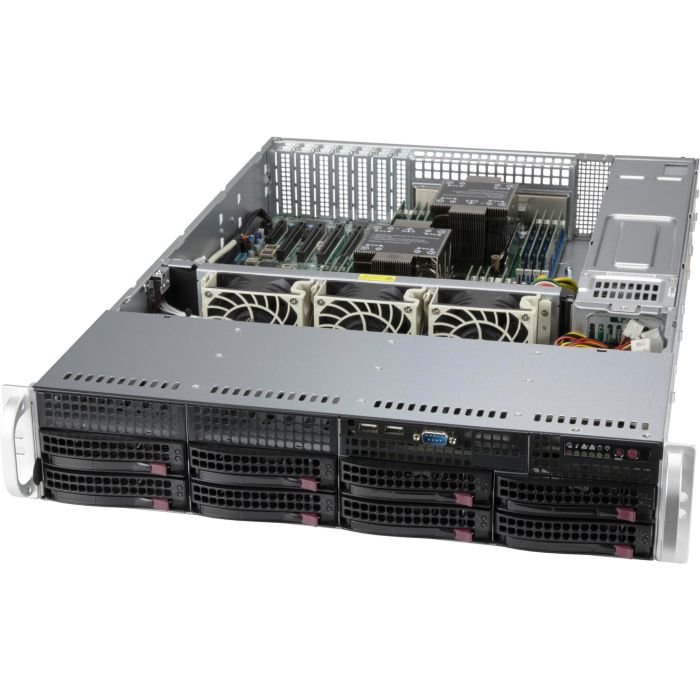 Supermicro 2U 8x 3.5" hot-swap SAS3/SATA drive 2x1200W 0 Supermicro 2U 8x 3.5" hot-swap SAS3/SATA drive 2x1200W 0