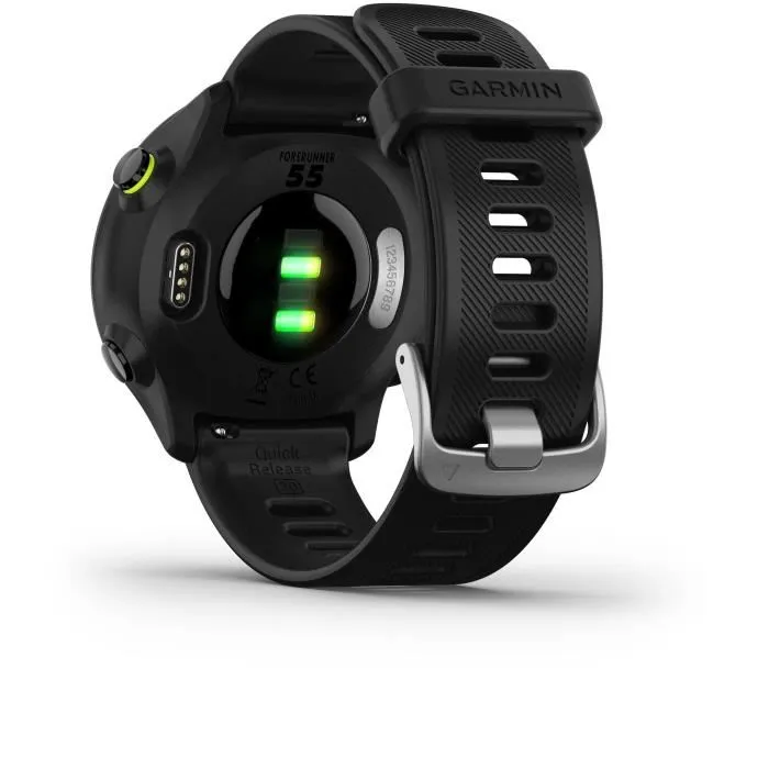 Garmin Forerunner 55 Reloj GPS, Pantalla Digital 1.04" 208 x 208 Pixeles, 42 mm, Silicona Negra 4