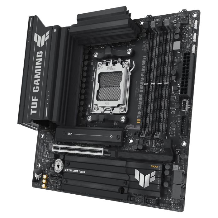 Asus TUF GAMING B850M-PLUS WiFi Placa Base AMD B850 Socket AM5 Micro ATX Wi-Fi 6E Bluetooth 5.3 DDR5 USB 3.2 Gen 2x2 RAID 90MB1IY0-M0EAY0