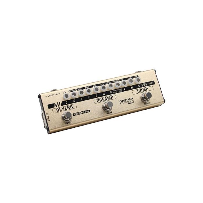 VALETON Dapper Acoustic Mini Pedalera Multiefectos para Guitarra Acústica con Afinador, Compresor, Preamplificador y Reverb con Salida XLR VALETON Dapper Acoustic Mini Pedalera Multiefectos para Guitarra Acústica con Afinador, Compresor, Preamplificador y Reverb con Salida XLR