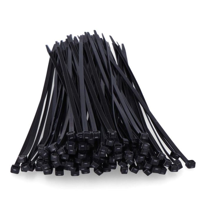 Edm Bridas negras de nylon 4,8 x 300 mm, alta calidad, resistentes a rayos UV y temperaturas de -40°C a 85°C, bolsa de 100 unidades 2 Edm Bridas negras de nylon 4,8 x 300 mm, alta calidad, resistentes a rayos UV y temperaturas de -40°C a 85°C, bolsa de 100 unidades 2