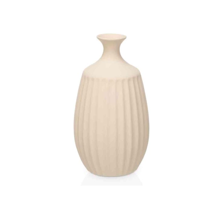 Jarron Ceramica Cuello Estrecho 39Cm Beige Giftdecor (2 Unidades) 1 Jarron Ceramica Cuello Estrecho 39Cm Beige Giftdecor (2 Unidades) 1