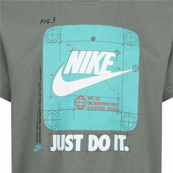 Camiseta de Manga Corta Infantil Nike Future Utility Ss Gris oscuro 1