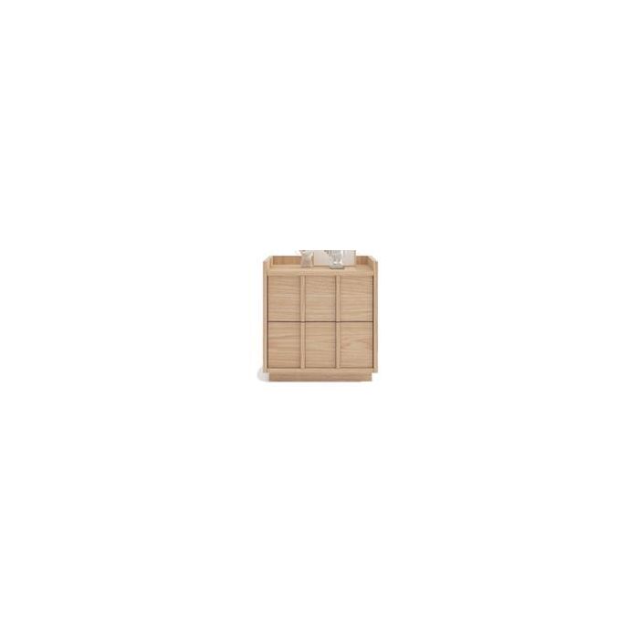 DKD Home Decor Kith Mesita de Noche Moderna MDF 40 x 50 x 50 cm