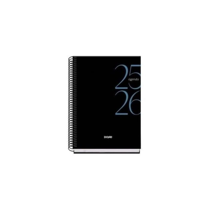 Agenda Escolar 2025-2026 Tamaño A5 Tapa Carton Forrado Día Página Modelo System Basic Negro Dohe 52063 Agenda Escolar 2025-2026 Tamaño A5 Tapa Carton Forrado Día Página Modelo System Basic Negro Dohe 52063