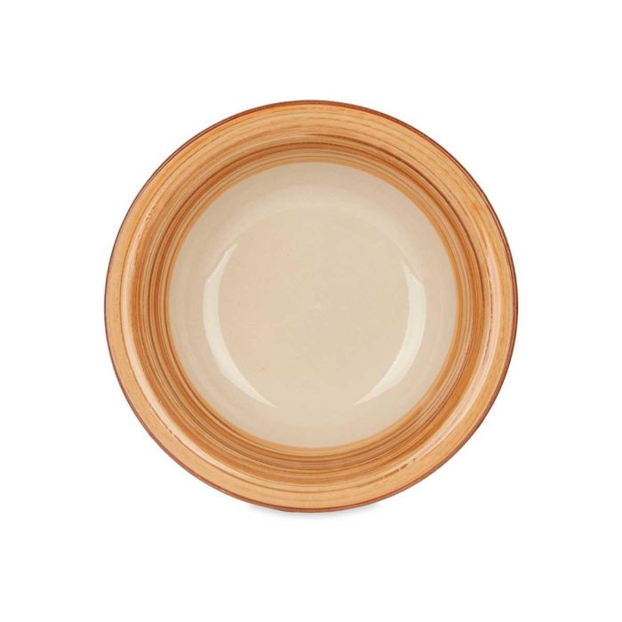 Plato Hondo Gres Cenefa 3D Marron 21Cm Vessia (24 Unidades) 1 Plato Hondo Gres Cenefa 3D Marron 21Cm Vessia (24 Unidades) 1