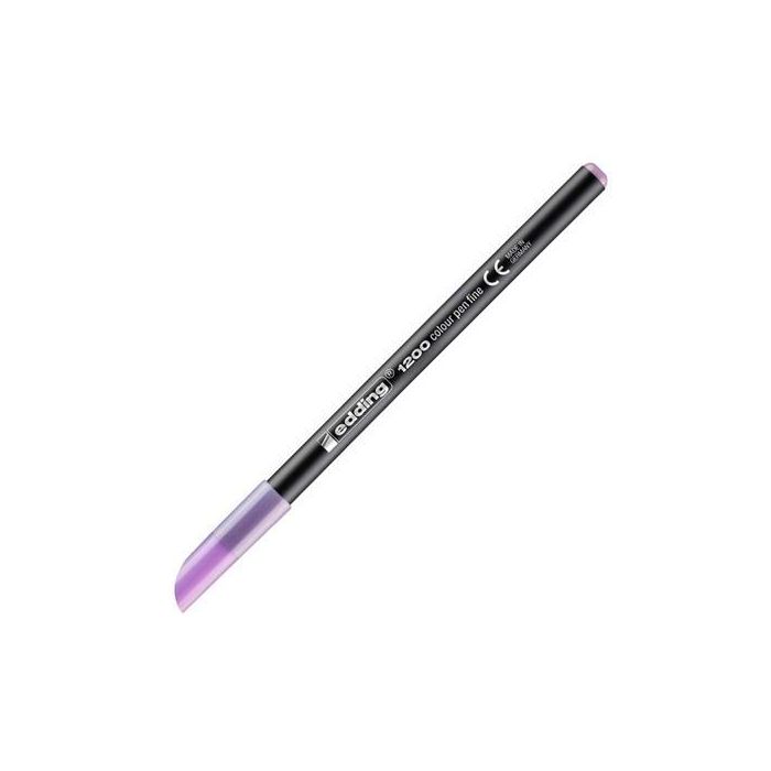 Edding Rotulador 1200 Punta Fina Lavanda con Frutos Rojos Pastel, para papel claro (10 unidades), trazo 1mm (10 Unidades)