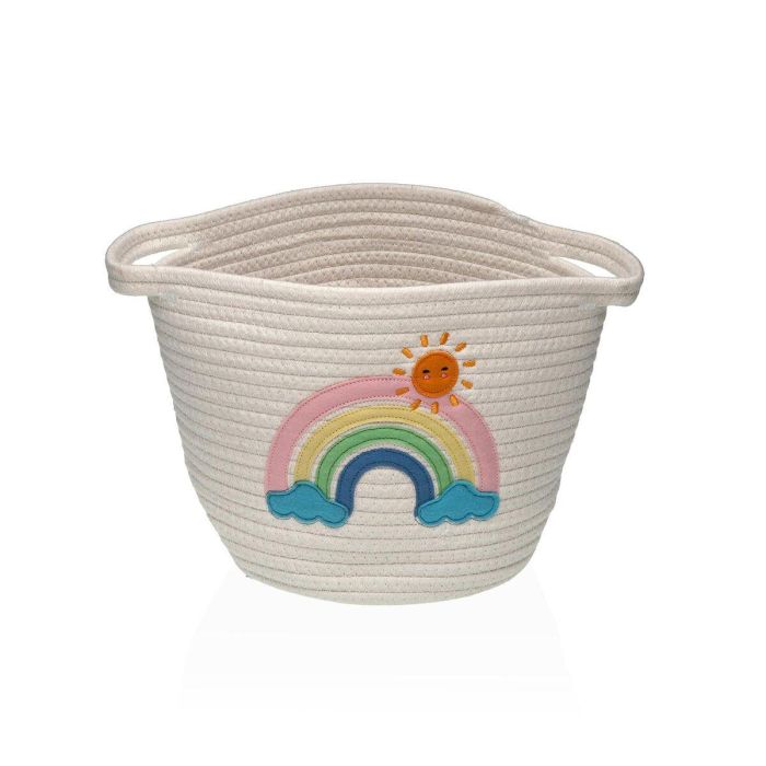 Cesta Versa Blanco Polipropileno Fibra Arcoíris