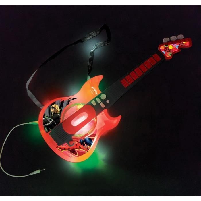 MIRACULOUS - Guitarra electrónica luminosa con gafas equipada con micrófono 1