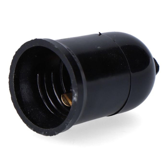 Portalámparas obra con colgante e27, 4 a 250 v, negro, ø35 x 60 mm (retractilado) Portalámparas obra con colgante e27, 4 a 250 v, negro, ø35 x 60 mm (retractilado)