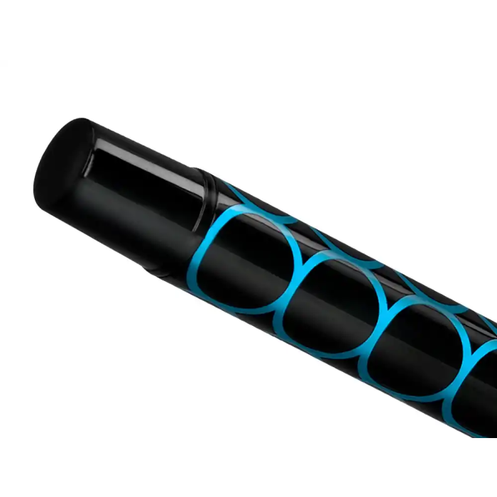Belius Bolígrafo Legacy Aluminio Diseño Círculos Azul Cuerpo Negro Tinta Azul Caja Diseño 7