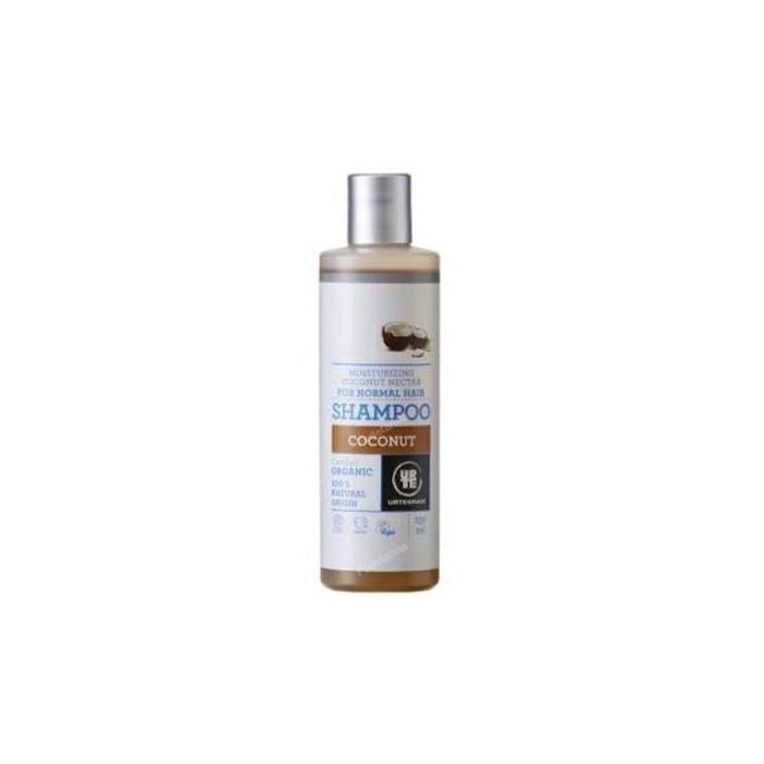 URTEKRAM Champú de Coco 250ml para Cabello Normal. Hidratante, Certificado Eco Vegan y Ecocert Cosmos Organic.