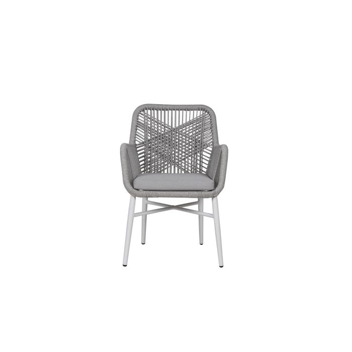 Silla Terraza Y Jardin DKD Home Decor Gris Blanco 63 x 84 x 57 cm 1 Silla Terraza Y Jardin DKD Home Decor Gris Blanco 63 x 84 x 57 cm 1