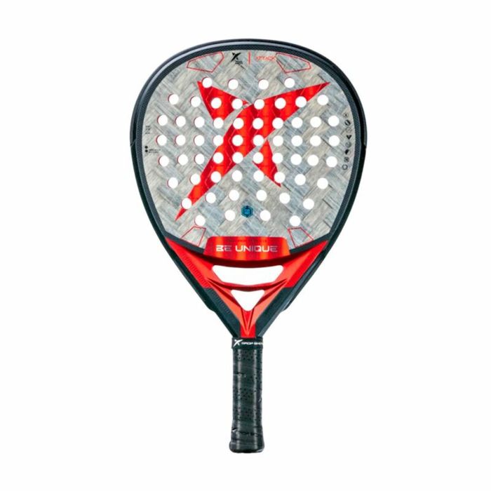 Pala de Pádel Drop Shot Conqueror Attack 1.5 Gris Fibra de carbono