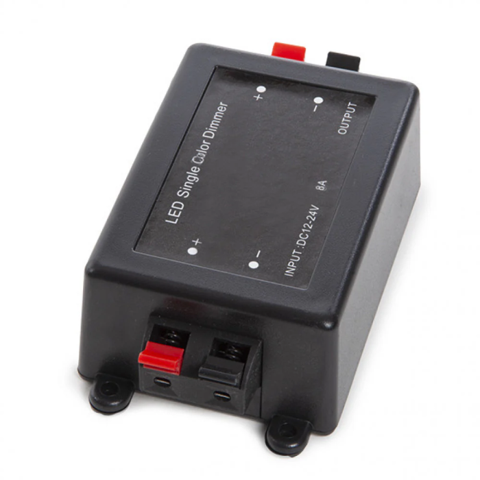 Dimmer Tira LED Mando a Distancia 12-24VDC 96/192W Multifunción Control Brillo Color Unicolor RF 30m Auto Save 1
