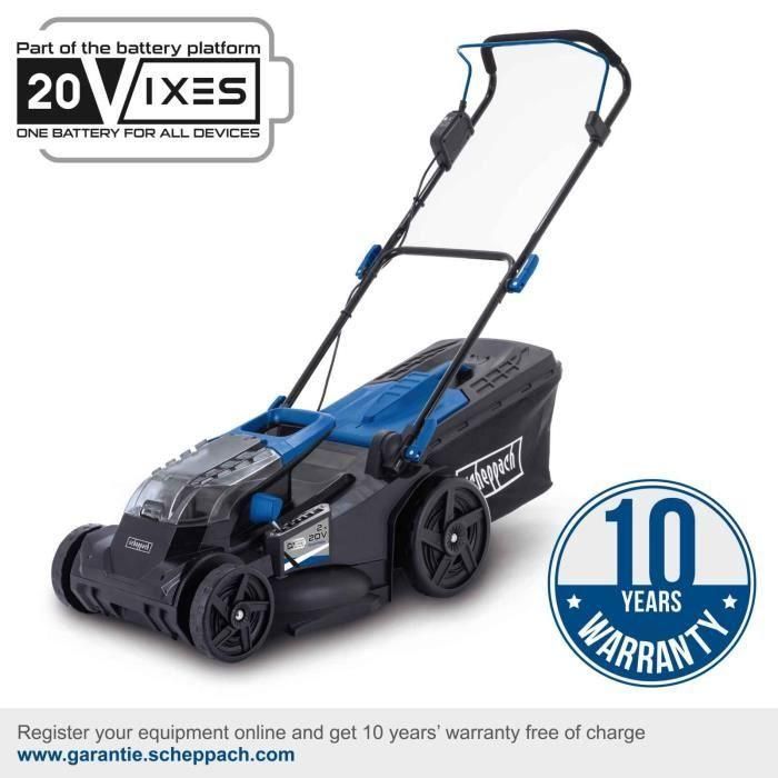 Cortacésped a batería - SCHEPPACH BC-MP430-X - 20V IXES - ancho de corte 43 cm - Mulching - sin batería ni cargador 1 Cortacésped a batería - SCHEPPACH BC-MP430-X - 20V IXES - ancho de corte 43 cm - Mulching - sin batería ni cargador 1