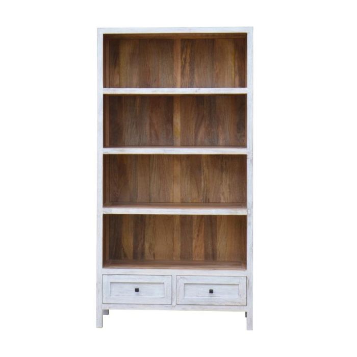 Estantería Home ESPRIT Blanco Madera de mango 100 x 40 x 198 cm 1