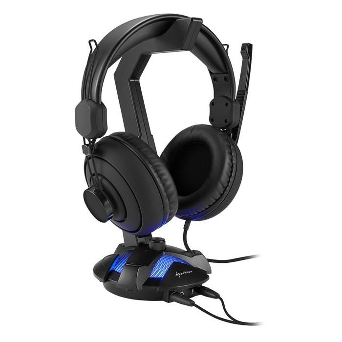 Sharkoon X-Rest 7.1 Soporte para Auriculares (Negro) 1 Sharkoon X-Rest 7.1 Soporte para Auriculares (Negro) 1