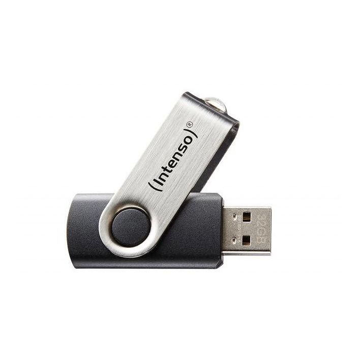 Intenso 3503490 Memoria USB 2.0 Basic 64GB Negro y Plata 0 Intenso 3503490 Memoria USB 2.0 Basic 64GB Negro y Plata 0