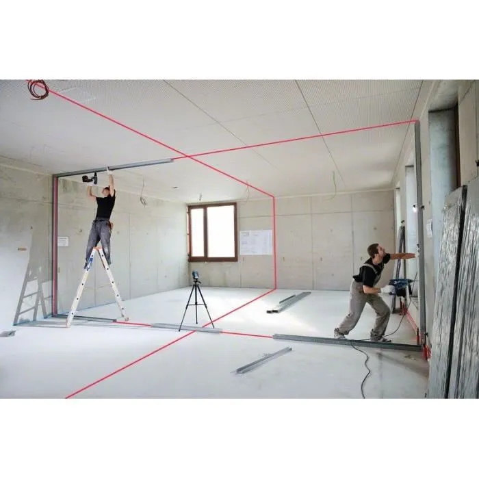 Bosch Professional BT 150 Trípode de Aluminio con Nivel de Burbuja para Láseres Cruzados y de Punto, Rosca 1/4" 1