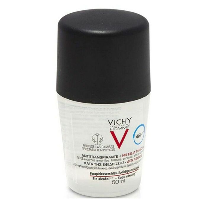 Vichy Homme Anti-Transpirant Anti-Traces 48H Deo Roll-On 1