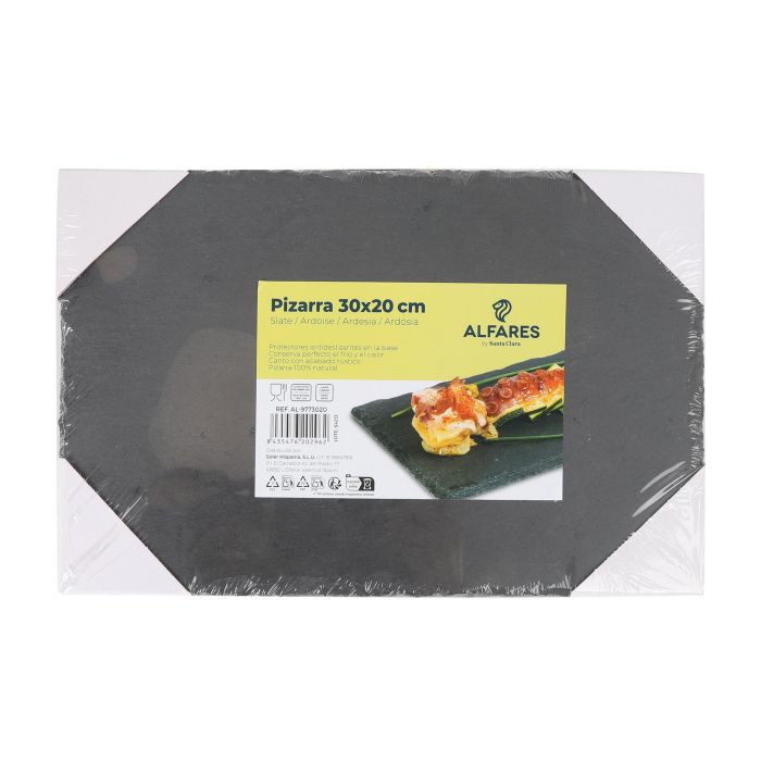 Bandeja Pizarra 30x20 cm Alfares - Santa Clara (12 Unidades) 1