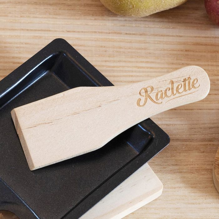 Espátula para raclette de madera x4 4