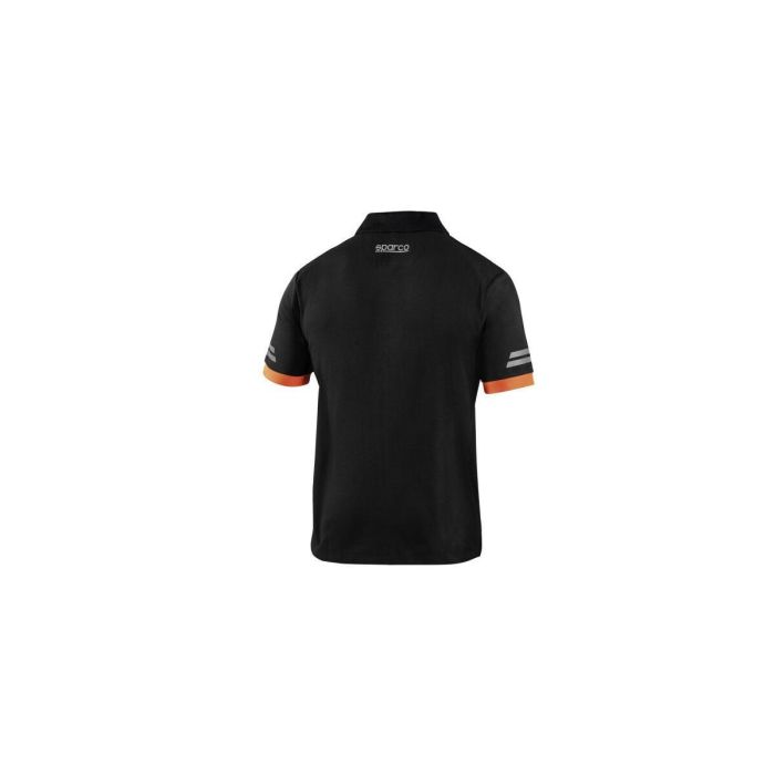 Sparco S02415NRAF6XXX Polo Tech Negro-Naranja Talla XXXL Algodón Poliéster Piqué 180g/m² Reflectante Hombros Reforzados 2