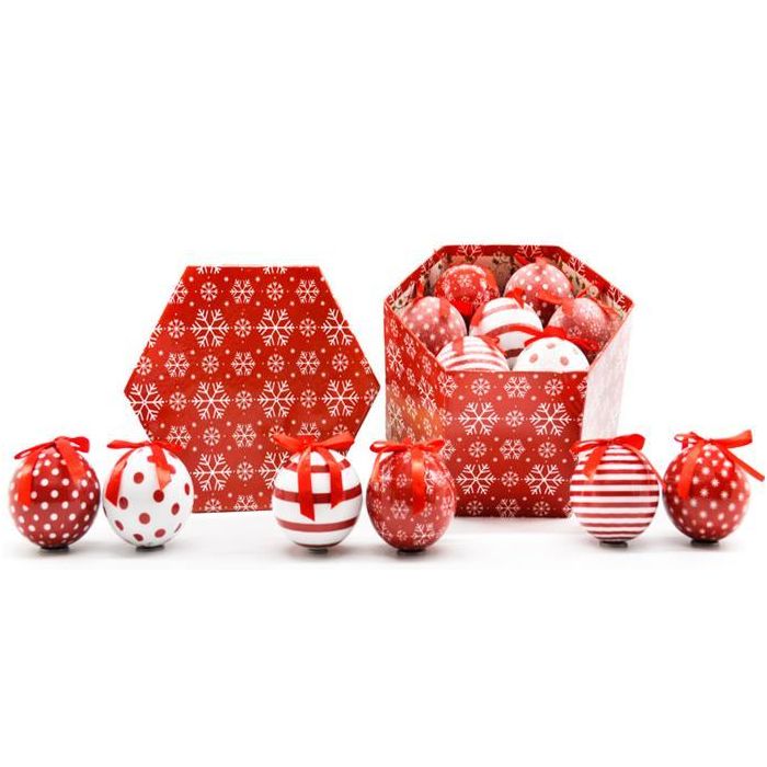Decoracion Colgante Navidad Tradicional DKD Home Decor Rojo Blanco 21 x 15.5 x 24 cm Set de 14 0 Decoracion Colgante Navidad Tradicional DKD Home Decor Rojo Blanco 21 x 15.5 x 24 cm Set de 14 0