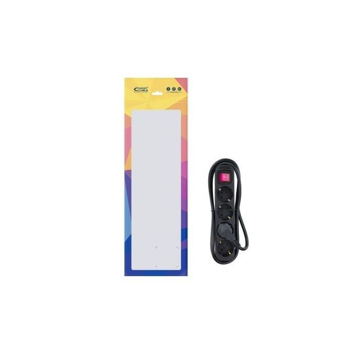 Nanocable 10.37.0004-BK Regleta de Enchufes con Interruptor, 4 Tomas con Tierra, Cable 1.4m, Protección Infantil, 3680W, Negro 3 Nanocable 10.37.0004-BK Regleta de Enchufes con Interruptor, 4 Tomas con Tierra, Cable 1.4m, Protección Infantil, 3680W, Negro 3