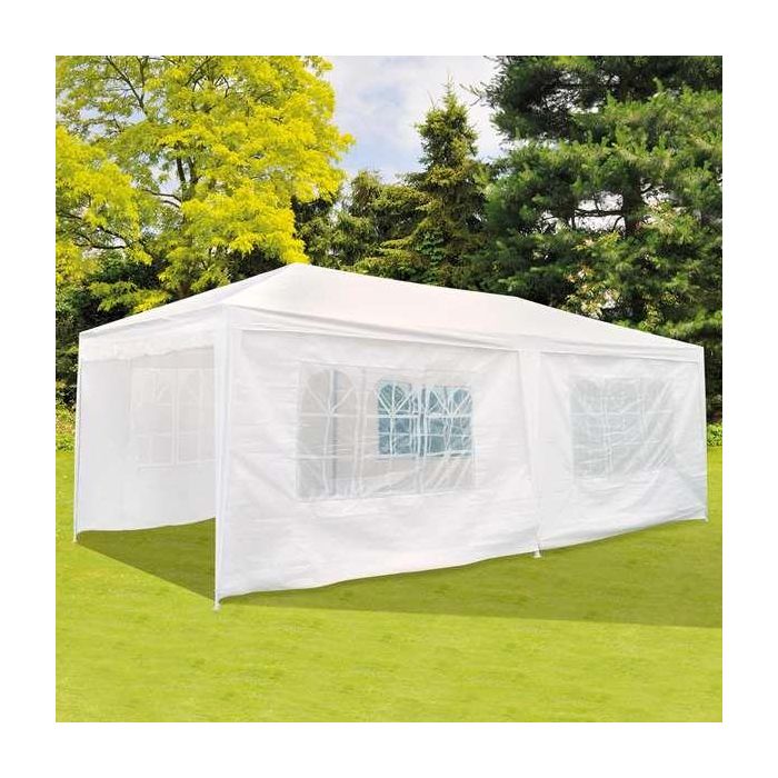 Cenador Aktive 300 x 260 x 600 cm Metal Poliéster Blanco 2