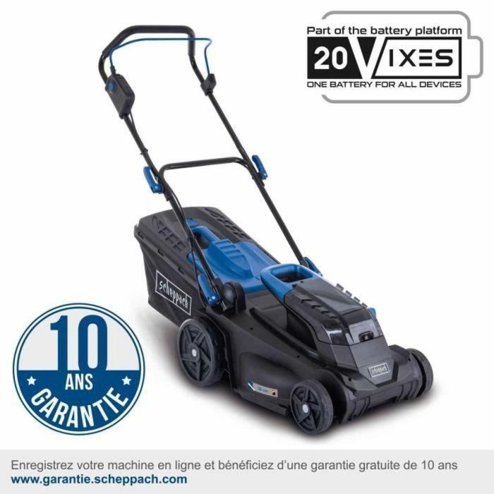 Cortacésped de batería SCHEPPACH BC-MP380-X - 20V IXES - ancho de corte 38 cm - Mulching - sin batería ni cargador 5