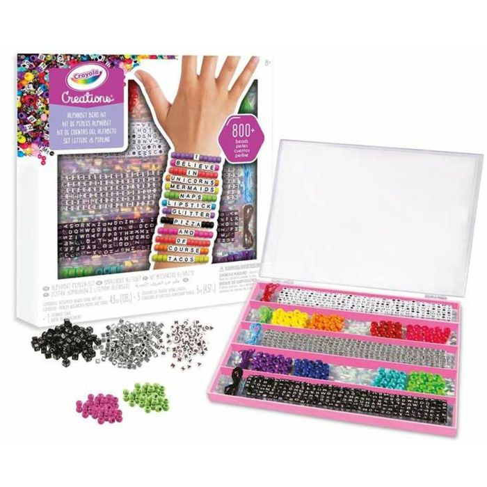 Crayola Set de perlas Creations para crear pulseras con 800 perlitas, accesorios y maletín, 8+ años 0 Crayola Set de perlas Creations para crear pulseras con 800 perlitas, accesorios y maletín, 8+ años 0