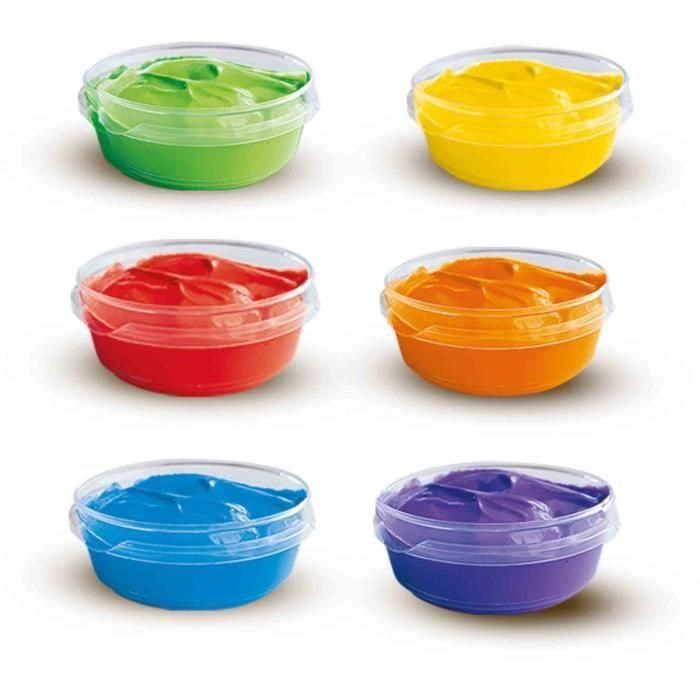 Pintura para dedos 6 colores x 45ml - SES CREATIVE - Intensidad del color y facilidad de lavado. 1 Pintura para dedos 6 colores x 45ml - SES CREATIVE - Intensidad del color y facilidad de lavado. 1