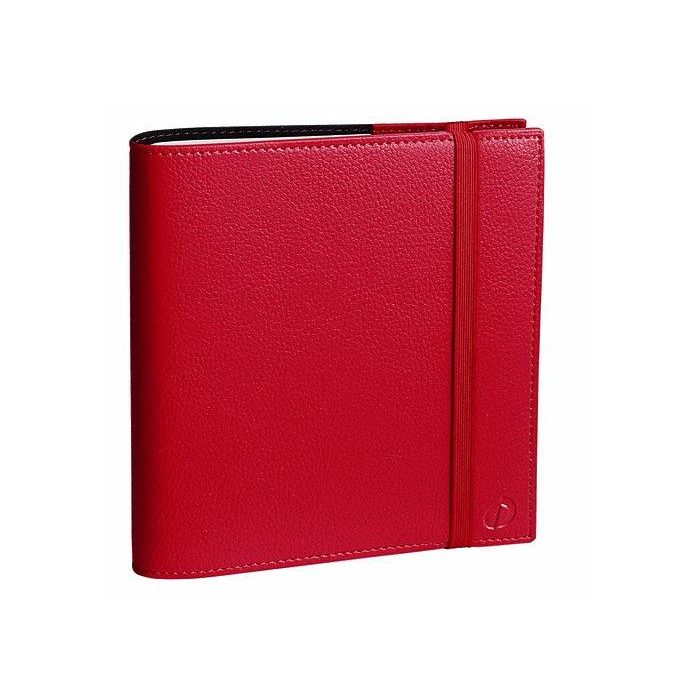 Agenda Anual (2026) Quo Vadis Time&Life Medium Ml Sobrecubierta Wire-O Tapa Simil Piel Con Goma 160X160 S/V 2 Pag. Rojo Granate