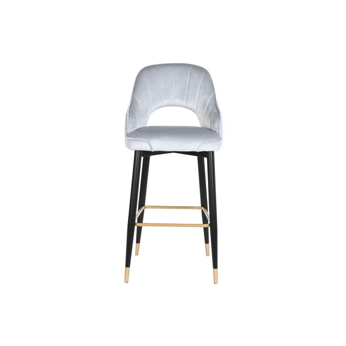 DKD Home Decor Taburete Moderno Gris Negro 53 x 109 x 48 cm (2 Unidades) 4 DKD Home Decor Taburete Moderno Gris Negro 53 x 109 x 48 cm (2 Unidades) 4