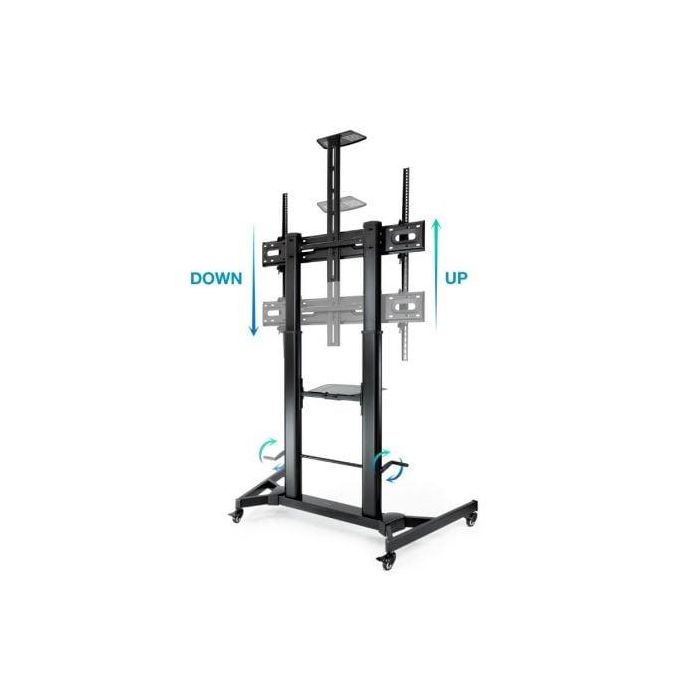 Soporte de Suelo Inclinable/ Ajustable con Ruedas Tooq FS20400HM-B para TV de 60-100"/ hasta 100kg 3 Soporte de Suelo Inclinable/ Ajustable con Ruedas Tooq FS20400HM-B para TV de 60-100"/ hasta 100kg 3