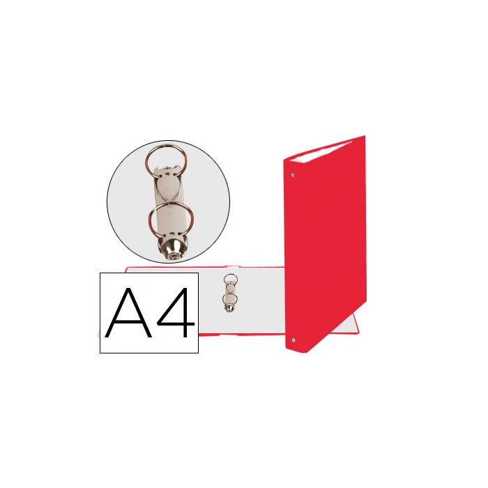 Exacompta Carpeta de 2 anillas 30mm DIN A4 en cartón forrado rojo 0 Exacompta Carpeta de 2 anillas 30mm DIN A4 en cartón forrado rojo 0