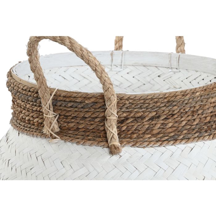 Cesta Item Home DKD Home Decor Blanco Natural 55 x 54 x 55 cm Set de 3 1 Cesta Item Home DKD Home Decor Blanco Natural 55 x 54 x 55 cm Set de 3 1