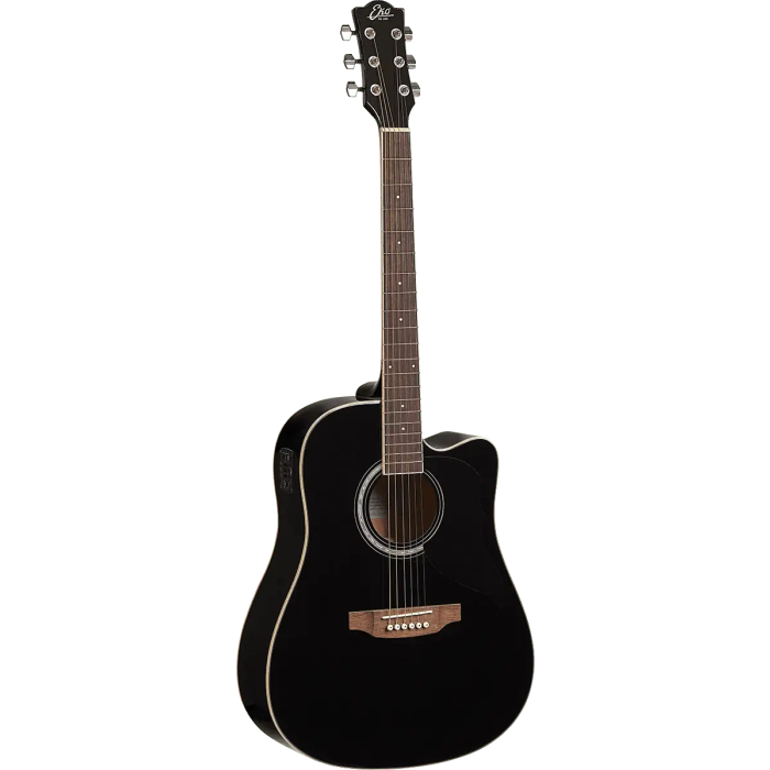Eko Guitarra Acústica Dreadnought Ranger 6 A/E Cutaway Negra Electroacústica 1