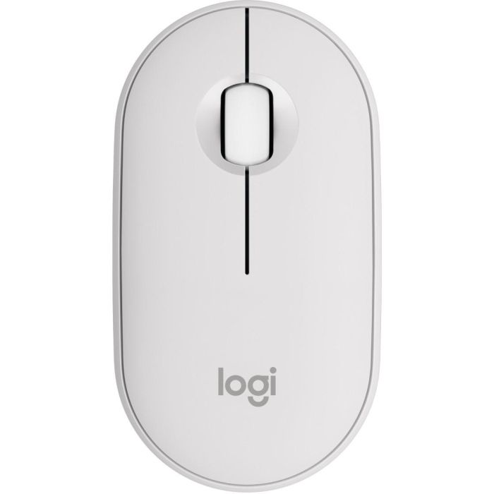 Logitech M350S Pebble 2 Mouse Inalámbrico Ambidextro con Conectividad Bluetooth y RF USB, Sensor Óptico de 4000 DPI