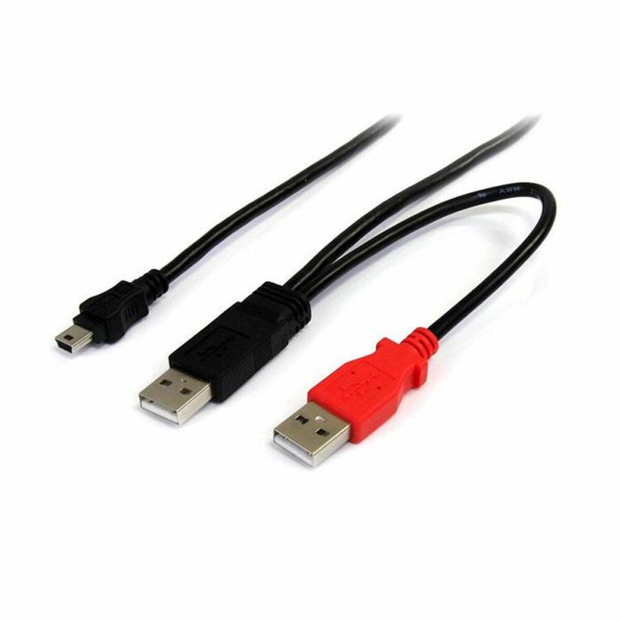 Cable USB 2.0 A a Mini USB B Startech USB2HABMY6 Rojo Negro